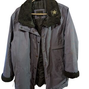 Women's Gray Purple Winter Jacket
